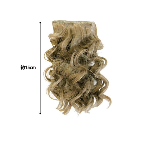 ビスクドール用モヘアロックウェフティング、ハニービーカンロング BJD