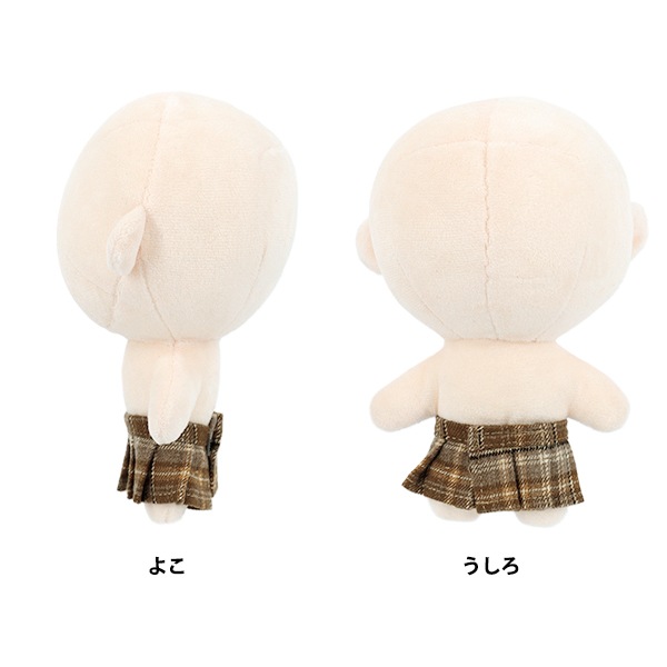 ぬいぐるみ衣装 『mpa プリーツスカート チェック Mサイズ 茶 MPA-92A
