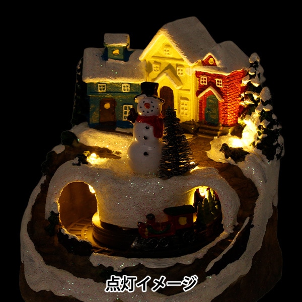 クリスマス雑貨 『クリスマスオブジェ 雪だるま汽車 CMG25-EOM4』 生活