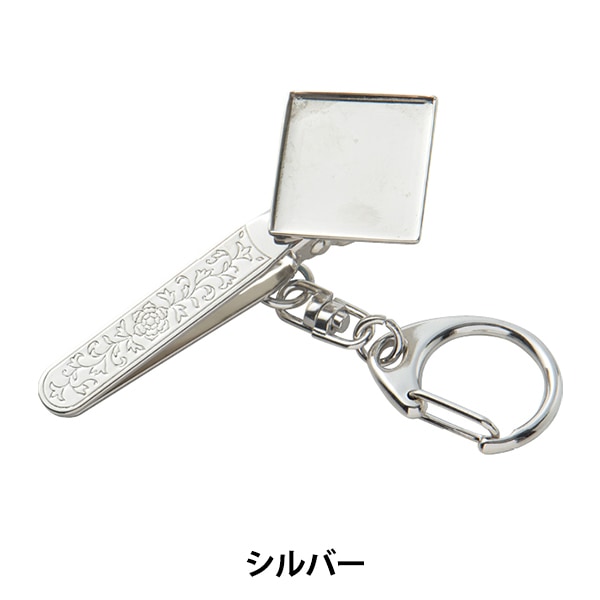 アクセサリー素材 『チャーム フェザー3 シルバー 6個入り M12386