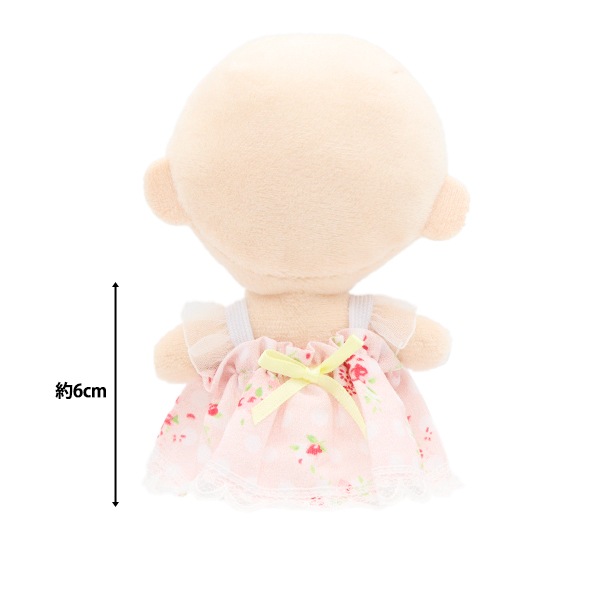ぬいぐるみ衣装 『花柄ワンピース ピンク×イエロー Sサイズ 25-006