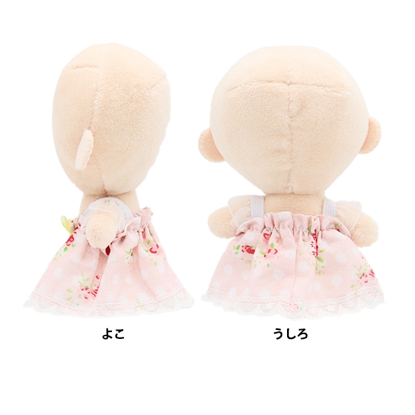 ぬいぐるみ衣装 『花柄ワンピース ピンク×イエロー Sサイズ 25