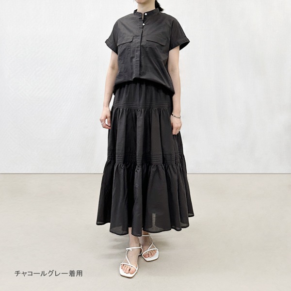 【関税込み】Rabanne グレー Drape Pression ミディアムスカート Rabanneのレッド Drapé Pression スリット ミディアムスカートが