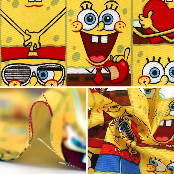 数量5から】 生地 『オックス スポンジボブ G9979-1A』 KOKKA