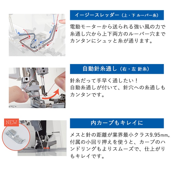 ロックミシン本体 『ロックミシン MO-2800/JP-P』 JUKI ジューキ