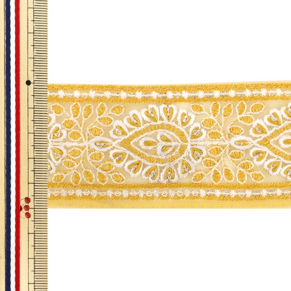 数量5から】 手芸ブレード 『2025 インド刺繍ブレード 約5cm幅