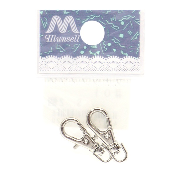 手芸金具 『スナップフック#01 シルバー 2個入り』 ビーズ,ビーズ金具