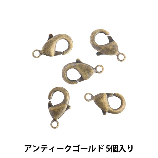 ヴィンテージ金具 手芸金具 『カニカン 1cmx5mm アンティークゴールド』 ビーズ,ビーズ