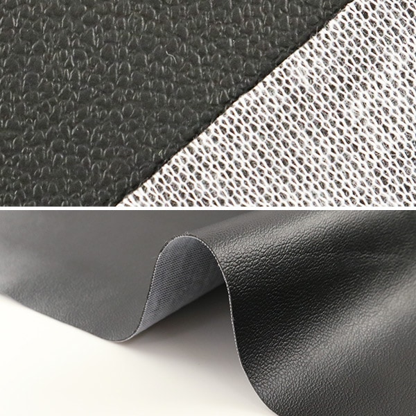 数量5から】 生地 『ロイヤルレザーナ ブラック PVC6500-99BK』 生地