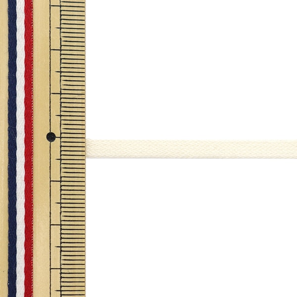 数量5から】 手芸ひも 『天然素材コード 平紐 C441S 生成り KW24083