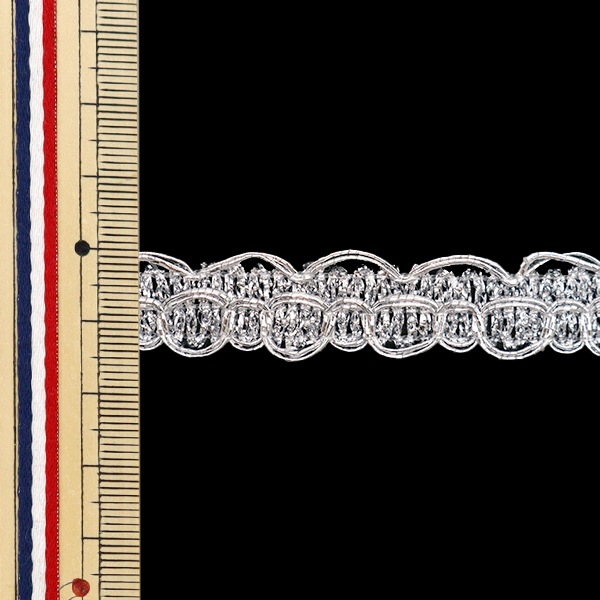 数量5から】 手芸ブレード 『ラメブレード シルバー 11025』 服飾