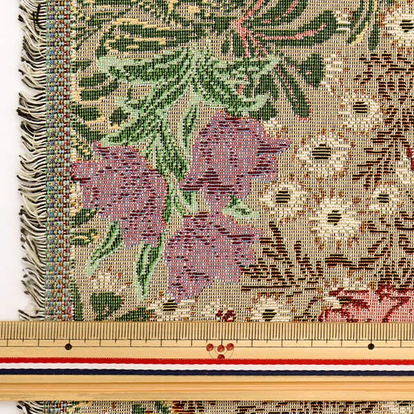 アメリカヴィンテージ70'sゴブラン風プリントコート/60'sキャンバス地