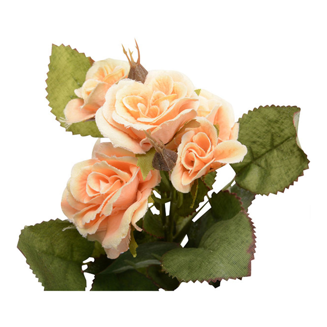 造花 シルクフラワー 『ニューミニローズピック ピーチ VE-6615-PE