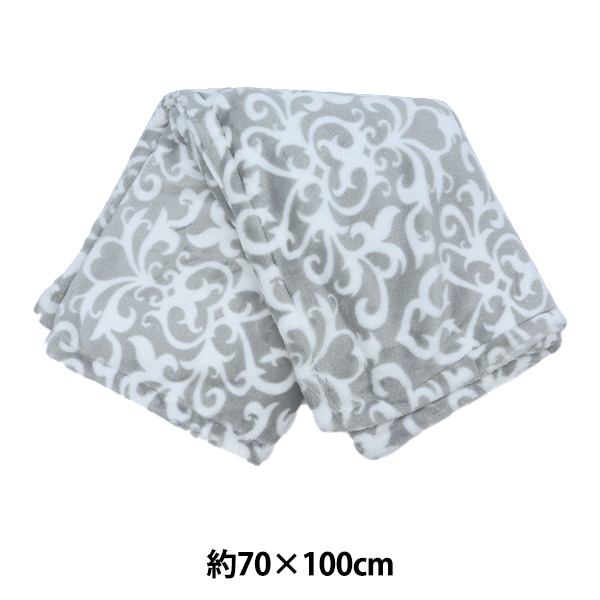 防寒具 『バックプリント裏ボアブランケット しろくま レッド』 既製品