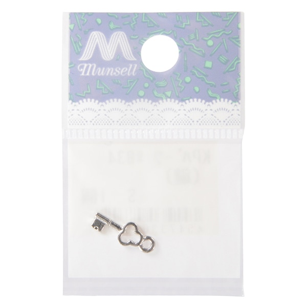 手芸金具 『KPパーツ #834 鍵 シルバー 1個入り』 ビーズ,ビーズ金具