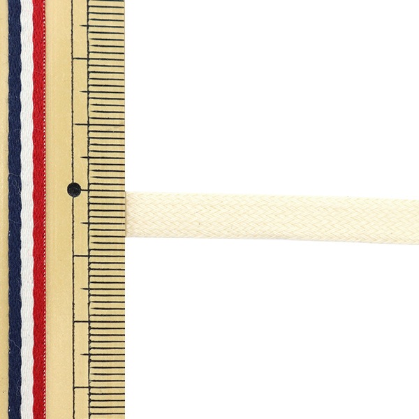 数量5から】 手芸ひも 『天然素材コード 平紐 C442A 生成り KW24084