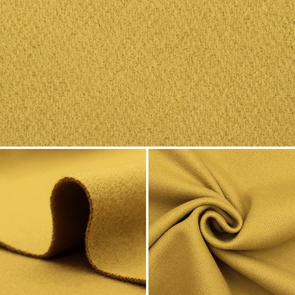 数量5から】 生地 『イタリアンパイル ウールブレンド イエロー 36856