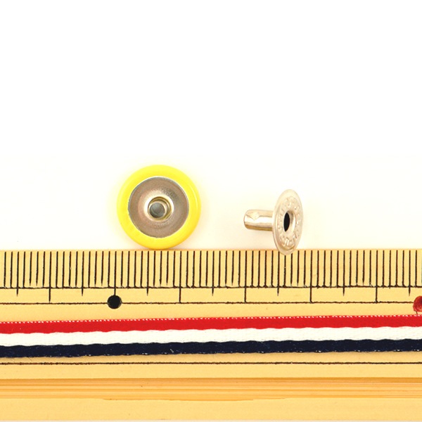 手芸金具 『ホック 大 黄 10個入り 1046-03』 LEATHER CRAFT クラフト