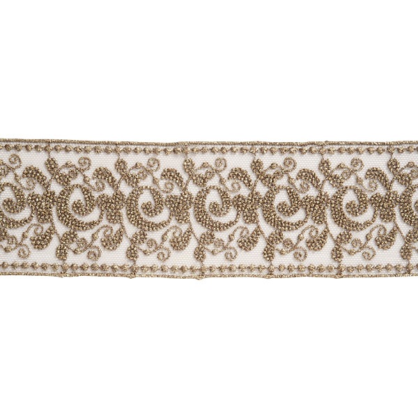 【定形外可】 MOKUBA 木馬 メタリック チュール エンブロイダリー レース 服飾 アクセサリー 52mm 13m シルバー系 定形外可 MOKUBA 木馬 メタリック チュール エンブロイダリー レース