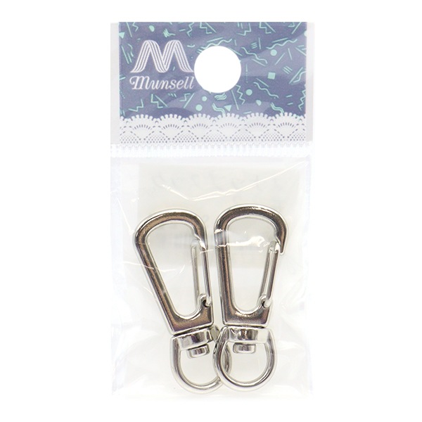 手芸金具 『スナップフック#22 シルバー 2個入り』 ビーズ,ビーズ金具