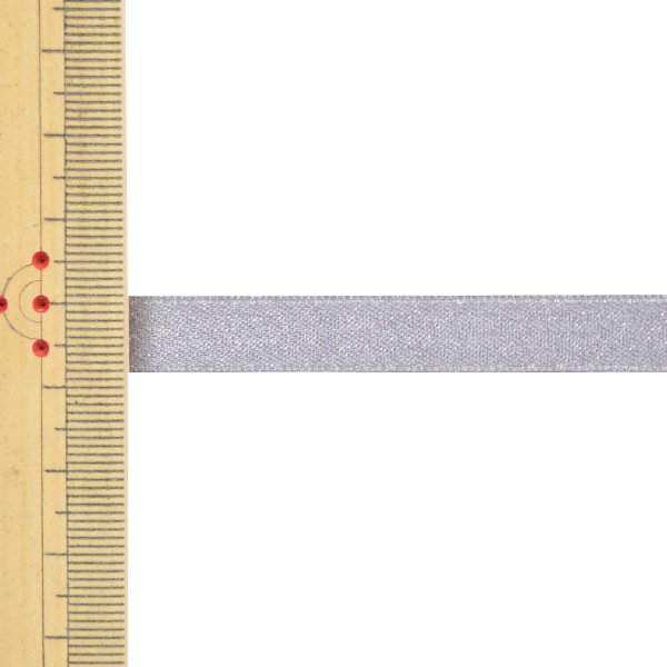 リボン 『1反売り サテンパールリボン 幅約9mm×約5m巻 012番色 銀