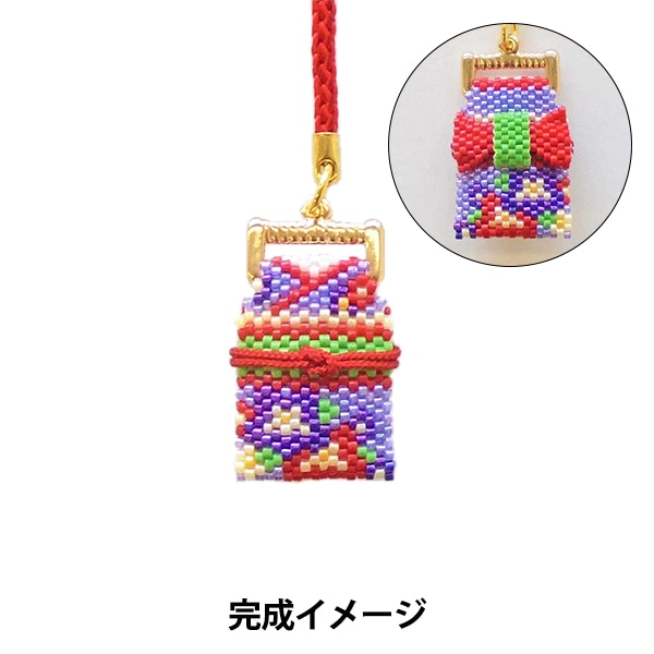 ビーズキット 『京・西陣柄花きもの根付け ミモザ PB-316』 HOBBIX