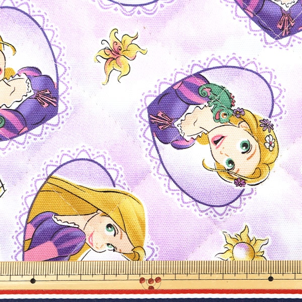 数量5から】 生地 『オックスキルト ラプンツェル ハート柄 GRQ-1146