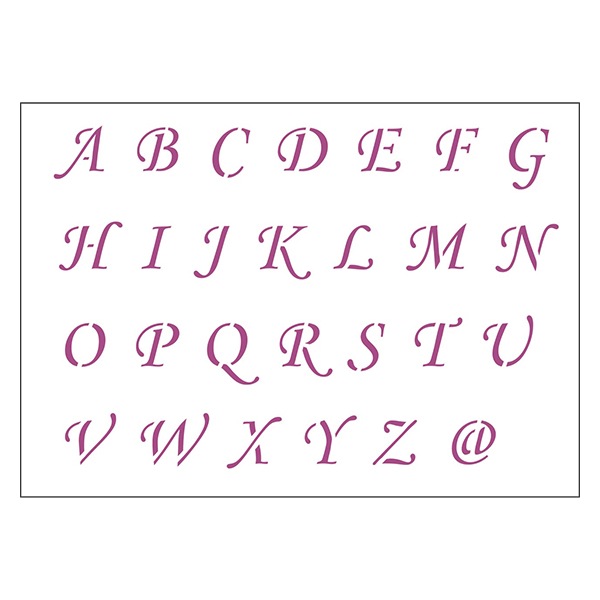 ステンシル型 『デザイナーズステンシル 大文字 41-302L』 Country