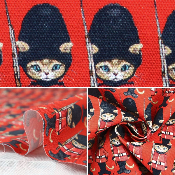 生地 『LONDON cat. 20オックス カットクロス ローズマター 約110cm