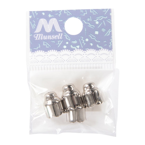 手芸金具 『キャップ 8mm C-165 シルバー 4個入り』 ビーズ,ビーズ金具