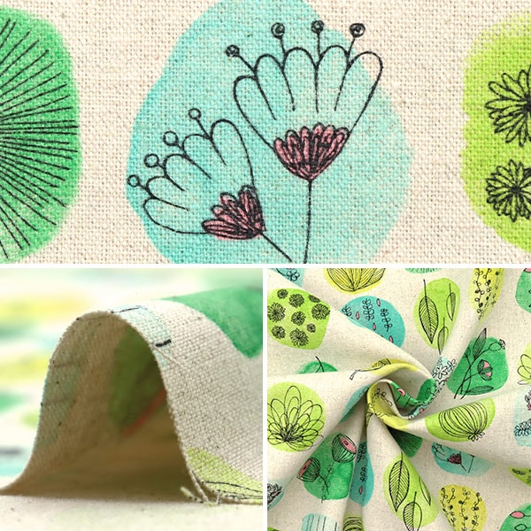 数量5から】 生地 『綿麻キャンバス 北欧気分 SK-6700-1A』 泉陽商事