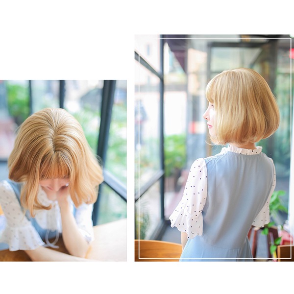 ウィッグ 『Tefure (テフリ) 大人ボブ キャラメルアッシュ DW-3066R
