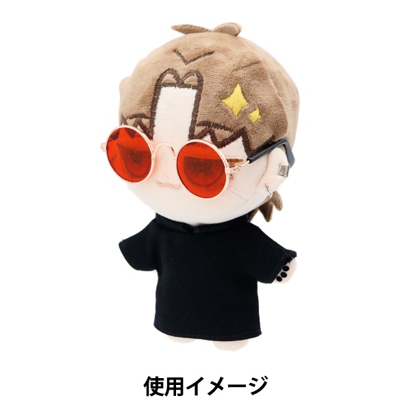 ドール パーツ 『ドール用メガネ 8cm レッド DA248G8-11』 手芸