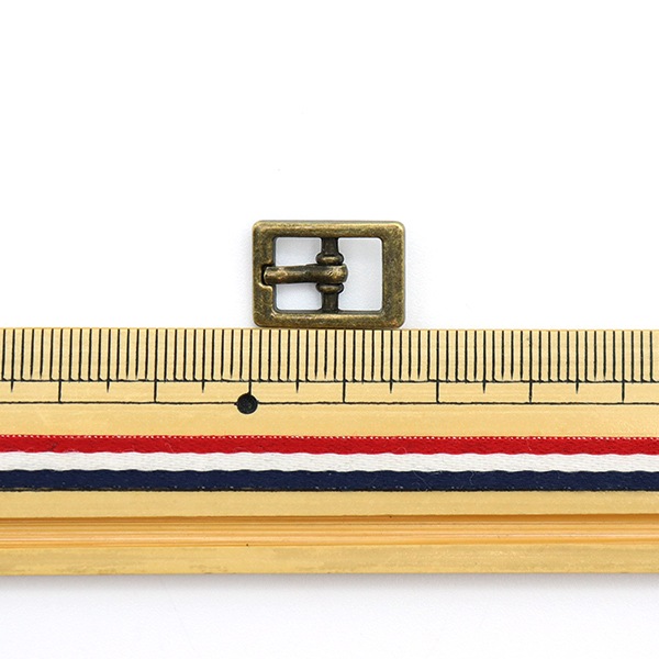 手芸金具 『ミニバックル 内寸8mm MB0812AG アンティークゴールド