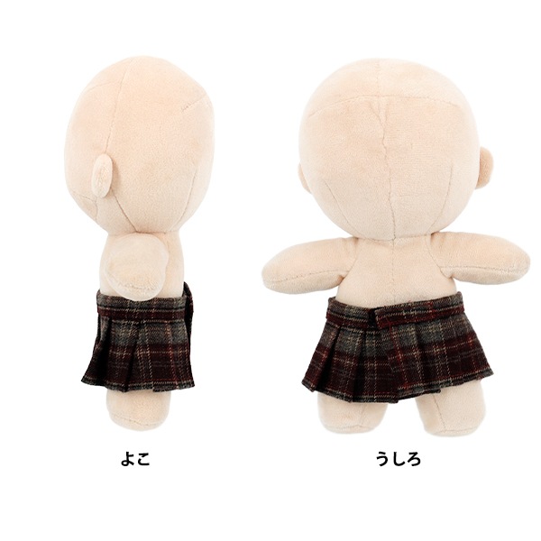 ぬいぐるみ衣装 『mpa プリーツスカート チェック Lサイズ 赤 MPA-92C