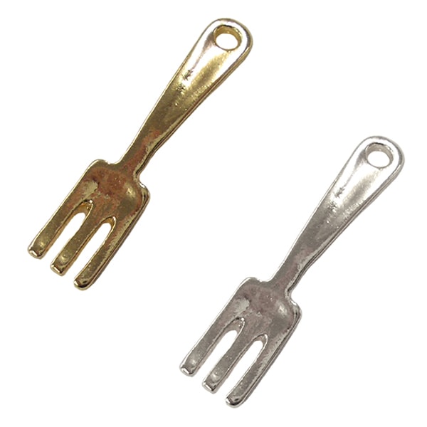 手芸金具 『チャーム フォーク (#10207) 銀色』 すべての商品| ホビー