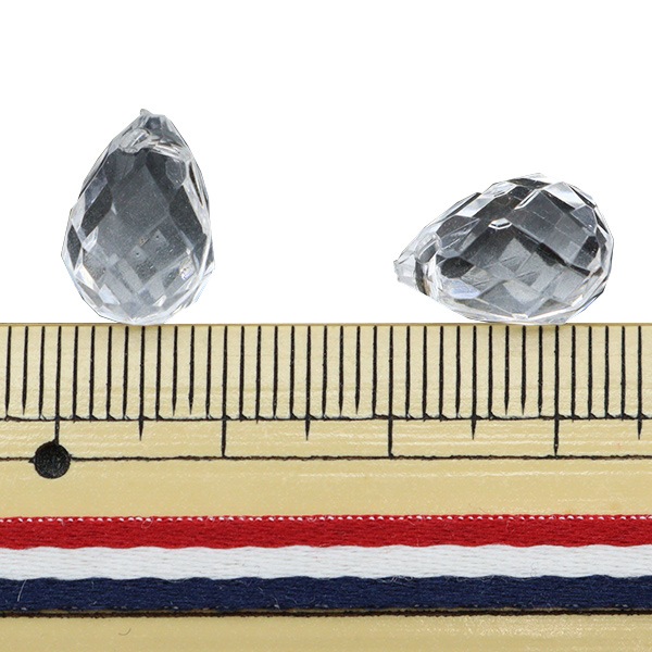 ビーズ 『アクリルパーツ 5個入り クリスタル 9×12mm AC-9245