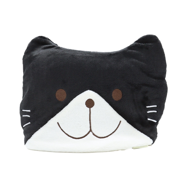 防寒具 『5WAYアニマルブランケット 黒ねこ柄 SN18W-72』 既製品