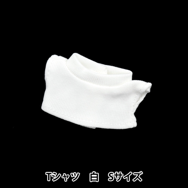 手芸パーツ 『ぬいぐるみ服 シンプルTシャツ Sサイズ 白 MPA-3A-S