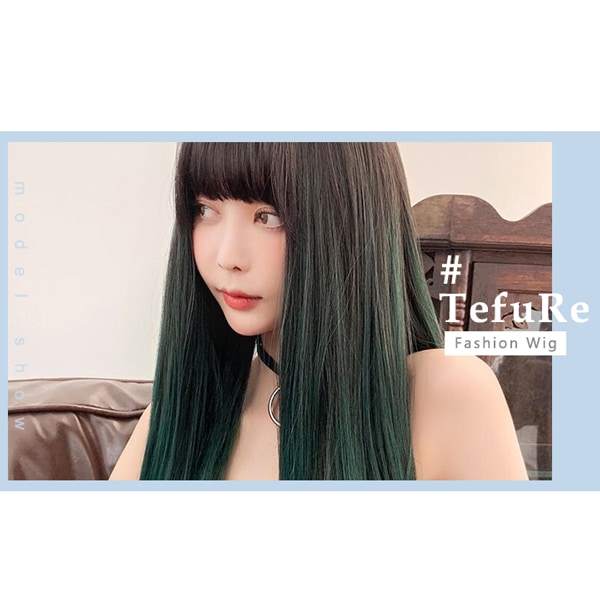 ウィッグ 『Tefure (テフリ) MODEロングストレート ブラック
