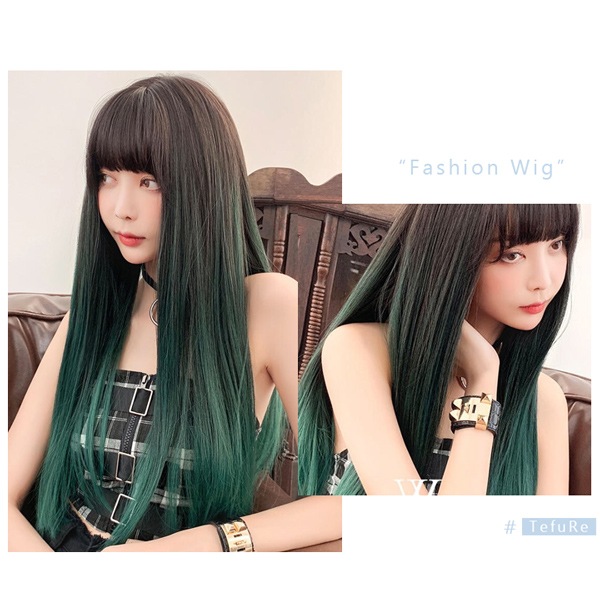 ウィッグ 『Tefure (テフリ) MODEロングストレート ブラック