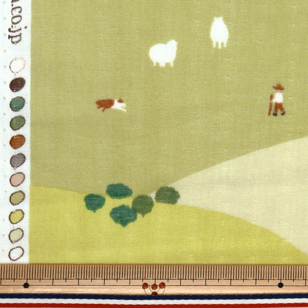 数量5から】 生地 『MUDDY WORKS(マディワークス) Wガーゼ Farm
