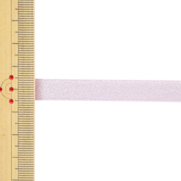 リボン 『1反売り サテンパールリボン 幅約9mm×約5m巻 123番色 パール
