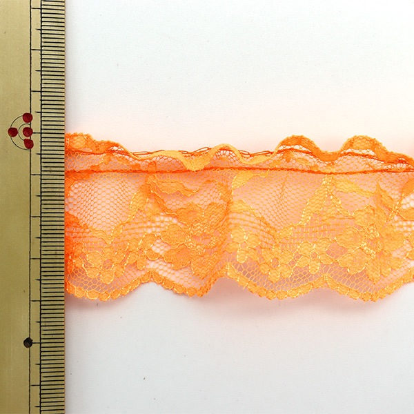 数量5から】 レース 『ラッセルフリル 幅約4.5cm 7番色 E11002