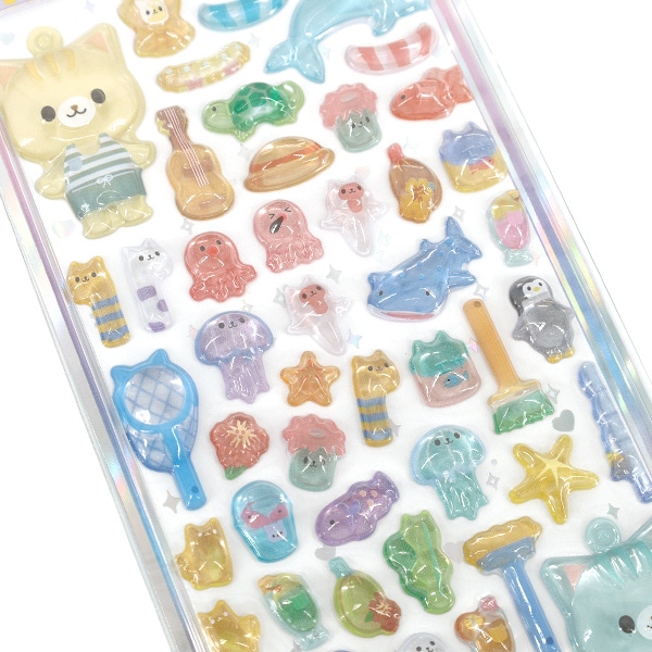 ぷっくりシール 『きらきらCUTEシール デリシャスフード ステッカー