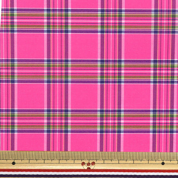 数量5から】 生地 『ナイロンタータンコーティング ピンク 3328-10