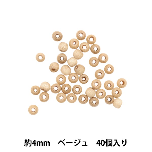 ビーズ『ウッドビーズ NR4-1』TOHOBEADSトーホービーズ ビーズ,ウッド
