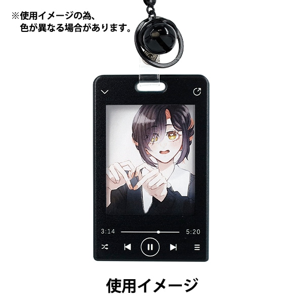 生活雑貨 『アクリルトレカケース 音楽プレーヤー 鈴付き ブラック