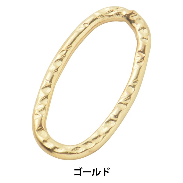 手芸金具 『チャーム 楕円モチーフ ゴールド No.10366』 ビーズ,ビーズ