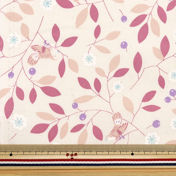 数量5から】 生地 『スケア リーフ柄 ピンク AP4720-2A』 生地,柄から